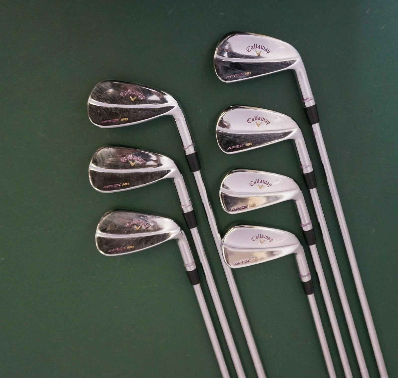 Lincs_golf Set Of 7 X Callaway Apex MB Forged 18 Irons 4-PW Stiff Steel Shaft 4 Lincs_golf Set Of 7 X Callaway Apex MB Forged 18 Irons 4-PW Stiff Steel Shaft - Image 2