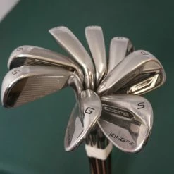 Lincs_golf Left-Handed Set Of 8 X King Cobra F8 Irons 5-GW Regular Steel Shaft Cobra Grip