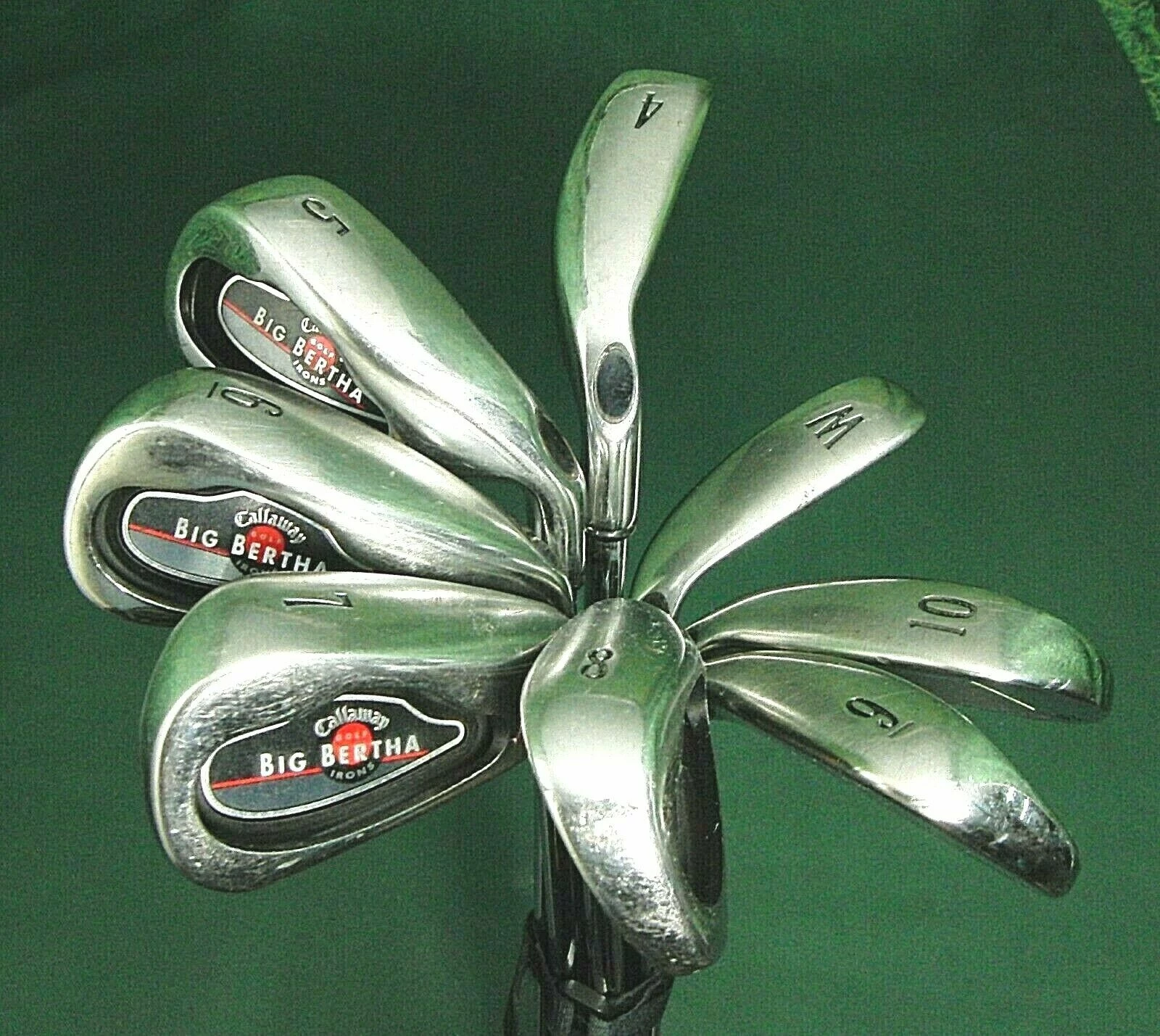 Lincs_golf Set 8 X Callaway Japan Model Big Bertha Irons 4-10 + PW Stiff Steel Shafts 3 Lincs_golf Set 8 X Callaway Japan Model Big Bertha Irons 4-10 + PW Stiff Steel Shafts